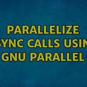Parallelize Rsync Calls Using Gnu Parallel