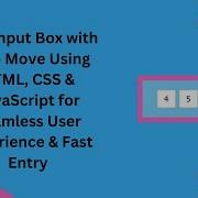 OTP Input With Auto Move In HTML CSS JavaScript Step By Step Guide