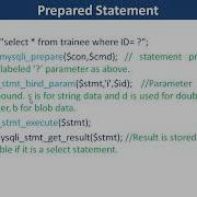 24 PHP MySQL Prepared Statement In PHP