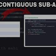 How To Find Max Contiguous Sub Array Using Python Nxtwave Ccbp Idp