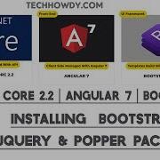 Installing Bootstrap 4 JQuery Popper Js NPM Package For Angular 7
