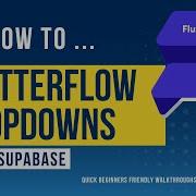 Bitesize How To Create Supabase Dropdowns In FlutterFlow