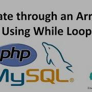 13 Iterating Through An Array Using While Loop In PHP