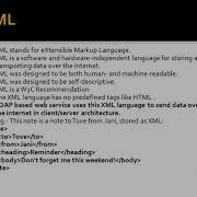 SOAP Web Services Lesson 3 XML In SOAP Web Service