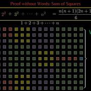 Proof Without Words 5 Sum Of Squares Manim Python