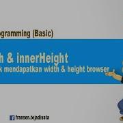 JavaScript 2 6 InnerWidth InnerHeight