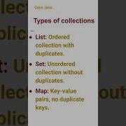 Types Of Collections 94 Corejava