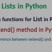 Extend In Python List Extend In Python CBSE Extend In Python With Examples