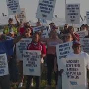Thousands Of Dockworkers Across The Country Go On Strike