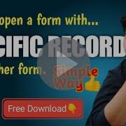 How To Open A Form With Specific Record From Continuous Form Edcelle John Gulfan