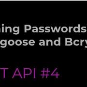 REST API 4 Hashing Passwords With Mongoose And Bcrypt