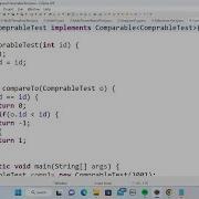 Java Comparable Interface