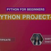 Python For Beginners Live Session Course 8 Python Projects For Beginners Great Learning