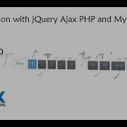 Pagination With JQuery Ajax PHP And MySQL