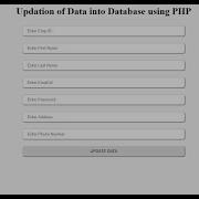 How To Update Edit Data Into Database Using PHP MySql