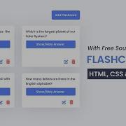 Flashcard App With Javascript Step By Step Javascript Project