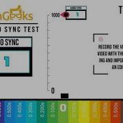 Audio Video Sync Test Done