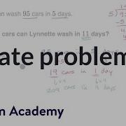 Rate Problems