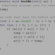 Java Bubble Sort