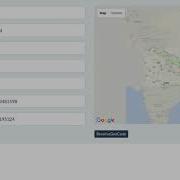 Google Maps API Reverse Geocoding Demo