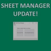 Sheet Manager Update