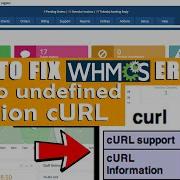 LIVE How To Fix WHMCS Error Call To Undefined Function CURL Init