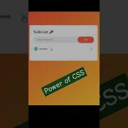 Todo App Made HTML CSS And JS