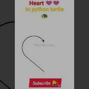 Heart In Python Turtle Graphics Python Pythonturtle Programming Coding