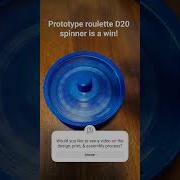 Prototype D20 Roulette Spinner Dice 3dprinting Handmade