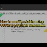 How To Modify A Table Using Update And Delete Statement In SQL Update And Delete Statement In SQL