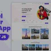 React JS Tutorial TRAVEL WEB APPLICATION Download Full Source Code