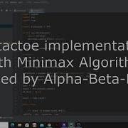Tic Tac Toe Implementation With Minimax Algorithm