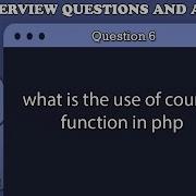 What Is The Use Of Count Function In Php