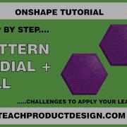 Onshape Tutorial How To Create A RADIAL And PATTERN FILL