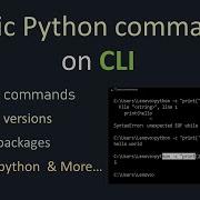 Basic Python Commands On CMD Top Python Commands On CLI Python Tutorial