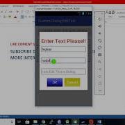 Android Custom Dialog With Multiple Edittexts