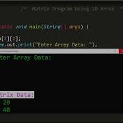 Java Program To Print Matrix Using 2D Array Learn Coding