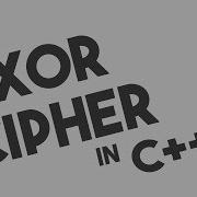 XOR Cipher Encryption And Decryption In C