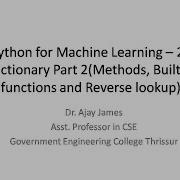 Python For Machine Learning 24 Dictionary Part 2 Methods Built In Functions And Reverse Lookup