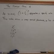 4 1 7 Exponential Functions The Natural Base E