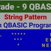 Grade 9 String Pattern In QBASIC PLK Computer SIR