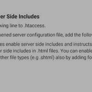 How To Enable Server Side Includes SSI In Apache Ubiq BI
