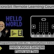 Micro Bit Hello World Program In Python