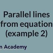 Parallel Lines From Equation Example 2 Mathematics I High School Math Khan Academy