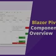 Overview Of Blazor Pivot Table Component