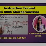 U3 L10 Instruction Format Of 8086 Microprocessor Instruction Templates For 8086 Microprocessor