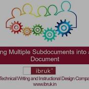 Combining Multiple Subdocuments Into A Master Document