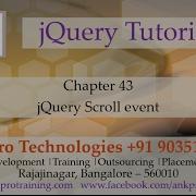 JQuery 43 Events 13 Scroll Events Scroll ScrollLeft ScrollTop