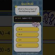 Python Quiz 132 What S The Answer Quiz 132 Python Shorts Quiz Codingchallenge