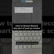How To Screen Record ANY Part Of Your PC Screen Shorts Trending Screenrecording Windowstips